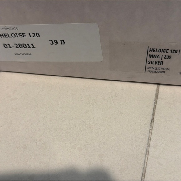 Jimmy Choo HELOISE Silver Heels - Picture 4 of 10